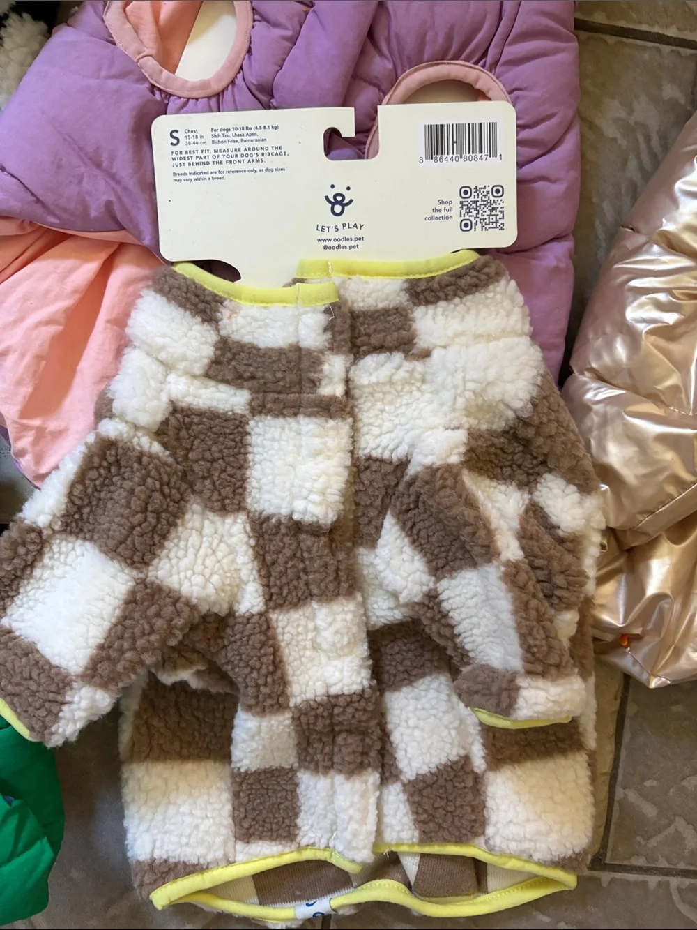 New lot five dog coats size small 10 to 18 pounds